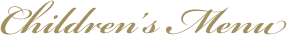 Menu Enfant